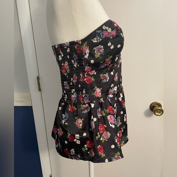 American Eagle strapless floral top women’s M - Picture 4 of 9